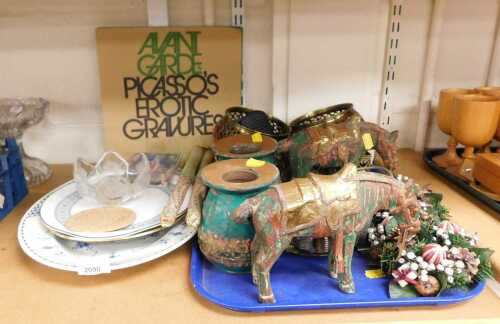 Ceramics and collectibles, to include an Avant Garde, No. 8, Picasso's Erotic Gravures magazine,...