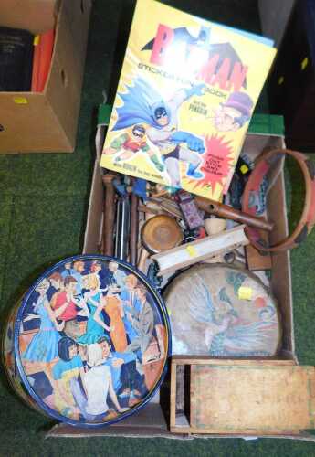 Children's toys, etc., including OO gauge railway, musical instruments, including a recorder and...