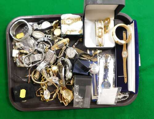 Watches, to include examples by Montine, Accurist, Seiko, Omax, Timex, Ben Sherman, Casio. (1 tray)