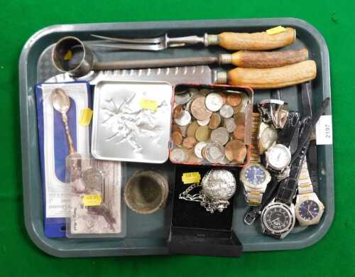 Watch, to include Accurist, Sekonda, Slazenger, together with a silver coloured pocket watch...