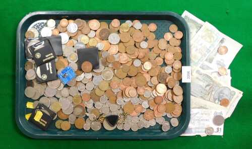 Coinage and banknotes, to include UK decimal and pre decimal coins, commemorative Prince of...