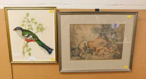 A pair of prints, Demarteau, A Paris ches Demarteau Graveur du Roi rue de la Pelterie a la...
