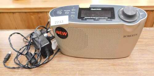 A Roberts Classic DAB2 radio, with lead.