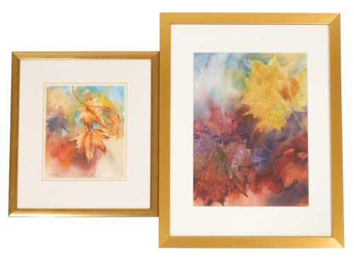 Ann Blockley (British early 21stC). Autumn Colour, watercolour, signed, 43cm x 32cm, together...