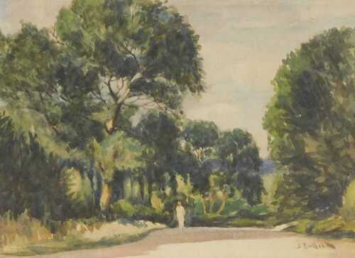 Stephen Bullock (British 1889-1971). Greetwell Hollow, watercolour, signed, 22.5cm x 30cm.
