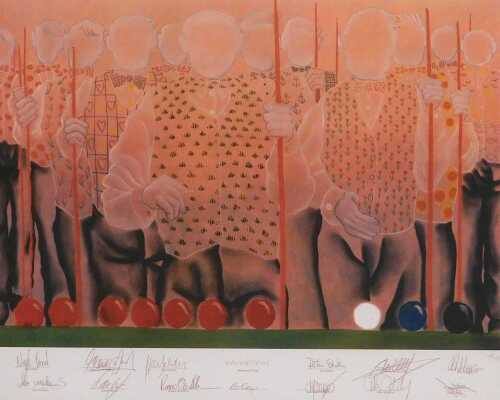 Mackenzie Thorpe (British b1956). Maximum Break, limited edition print 108/147, with facsimile...