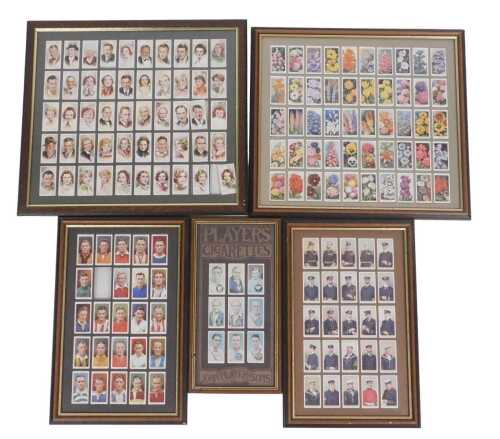 Cigarette cards. Comprising Player's Cricketers, Film Stars, Wills's Naval Dress & Badges,...