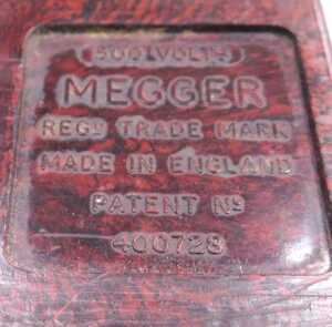 An Evershed and Vignoles of London Megger 500-volt meter, in a brown Bakelite case, with a... - 3