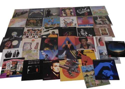 Pop LPs, chiefly 1980s, including The Boomtown Rats, The Fine Art of Surfacing, Jimmy McGriff...