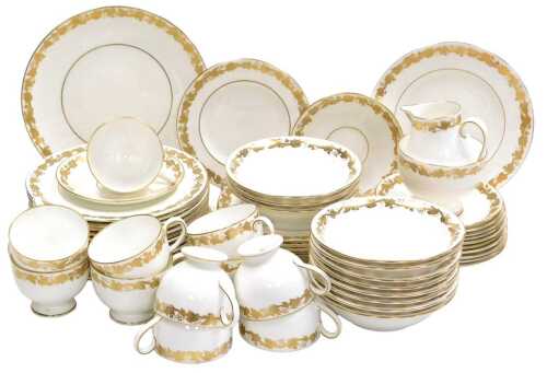 A Wedgwood porcelain Whitehall pattern part dinner and tea service, comprising a pair of bread...