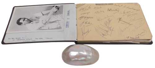 An autograph album, predominantly sports related, including Lincoln City Football Club Players...