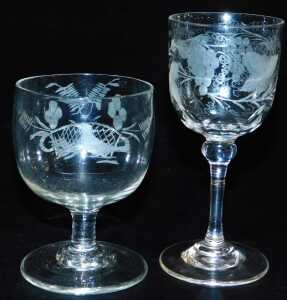 A pair of 19thC oval salts, each on a lozenge shaped base, and various late 18th and 19thC... - 3