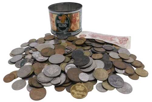 English and world coinage, including a George III cartwheel halfpenny 1797, silver threepenny...
