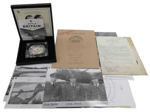 A London Mint Battle of Britain 75th Anniversary commemorative medallion 2015, The Many and the...