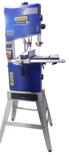 A Charnwood 10" premium bandsaw B250, on stand.