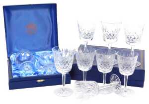 Two sets of Webb crystal wine glasses, promotional pieces issued by Lever Brothers, a pair of...