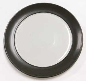 A Denby stoneware Chevron pattern part dinner and tea service, including a pair of vegetable... - 2