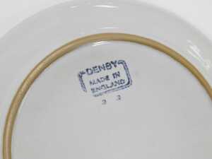 A Denby stoneware Chevron pattern part dinner and tea service, including a pair of vegetable... - 3