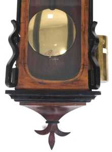 A late 19thC mahogany and ebonised cased annual wind Vienna wall clock, by Joh. Umenberger of St.... - 4