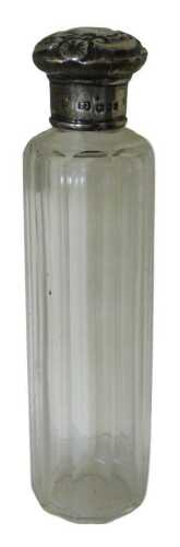 An Edwardian silver top glass dressing table jar, London 1903, 14cm. Offsite Sale - Buying &...