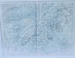 An antiquarian map of The Holy Land, depicting A Description of the land of Gosen and Moses...