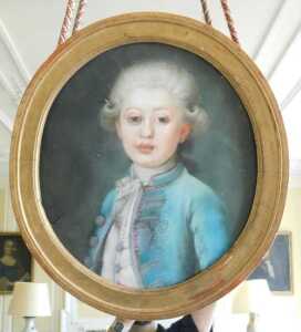 After Joseph Boze (1746-1826). Portrait of a Louis-Antoine de Bourbon, oil pastel, 44.5cm... - 2