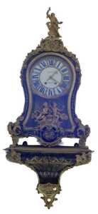 A Louis XV boulle bracket clock, the dial signed Fortin &agrave; Paris, of large proportion, the 25cm...