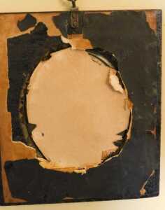 An early 19thC oval portrait silhouette of a gentleman, black ink, 8.5cm x 6.5cm. Offsite Sale -... - 3