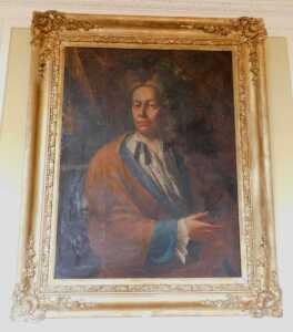 18thC School. Portrait of a seated gentleman, in blue and brown robes, oil on canvas, 90cm x... - 2