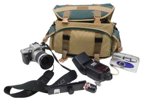 Various cameras and related items. (1 case)