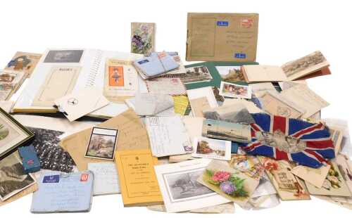Various postcards, early 20thC and later, Astonfield Church, Mousehole, a further album of world...