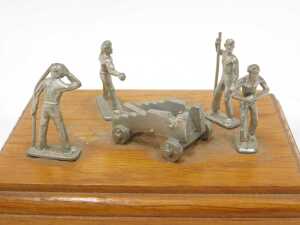 Various regimental oak backed plaques, to include Second East Anglian Regiment, 21cm high, 15cm... - 2