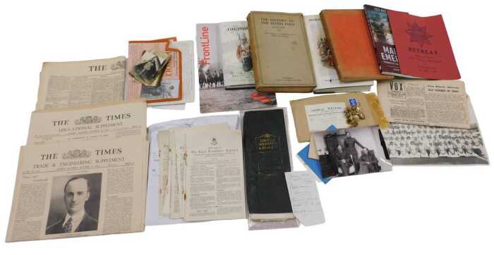 Various militaria, related ephemera, etc., books to include Lumis (William M) Honour The Light...