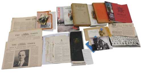 Various militaria, related ephemera, etc., books to include Lumis (William M) Honour The Light...