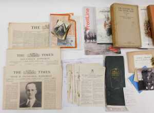Various militaria, related ephemera, etc., books to include Lumis (William M) Honour The Light... - 2