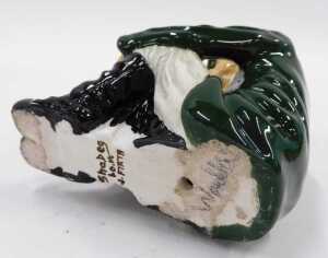 A Shebeg Isle of Man J Firth figure of a shepherd and sheep dog, 14cm high. - 3