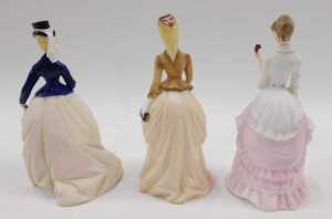 Various lady and other figure ornaments, Alfie Doughty, Worcester Woodland Dance figure,... - 3
