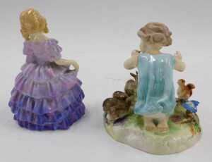 Various lady and other figure ornaments, Alfie Doughty, Worcester Woodland Dance figure,... - 5