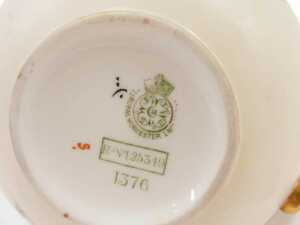 Various Royal Worcester blush ivory porcelain, to include a jug with shaped beak spout, angular... - 4