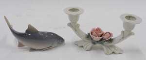 Various china, pottery and effects, to include a quantity of bird ornaments, Royal Copenhagen... - 7