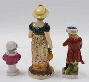 Various 19thC pottery and effects, a 19thC portrait bust of a lady wearing bonnet and pink shawl,... - 2