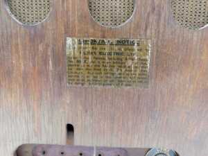 A mid 20thC walnut cased Ultra radio, on squat feet, 46cm high. WARNING! This lot contains... - 4