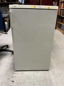 A Zanussi Freezone undercounter fridge, in white.