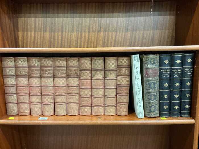 Various books, Josephus Works, hardback, calf bound with gilt stencilling, Girl's Own Paper, 3...