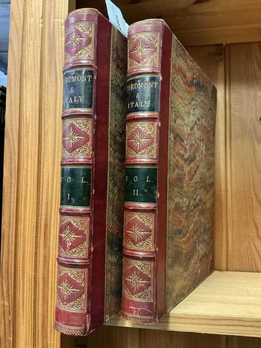 Books, Costello (Dudley), Piedmont and Italy from the Alps to the Tiber, in marbled gilt...