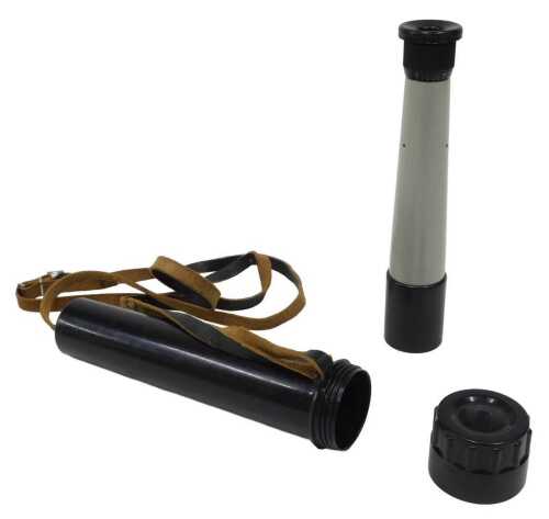 A 20thC Soviet era Russian monocular spotting scope, tourist style model, 21cm high, in outer case.