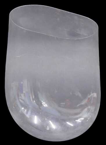 A 20thC glazed dome of arched form, 29cm high, the opening approx. 18cm x 12cm.