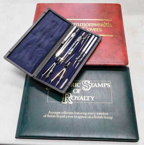 Various stamps, Historic Stamps of Royalty cased stamp, Sir Roland Hill and other covers, and a...