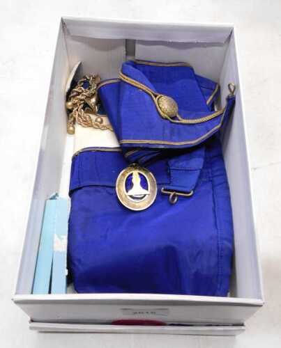 Various Masonic regalia, sash, etc. (a quantity)
