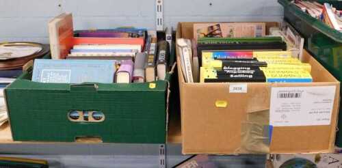Various books, Where Chefs Eat, other cookery, Dumbies guides, Ergon Rambles, various other...